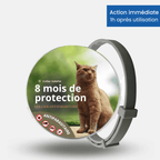 Collier SafePet – Anti-puces et tiques [8 Mois de Protection].