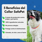 Collar SafePet – Antipulgas y garrapatas [8 meses de protección]