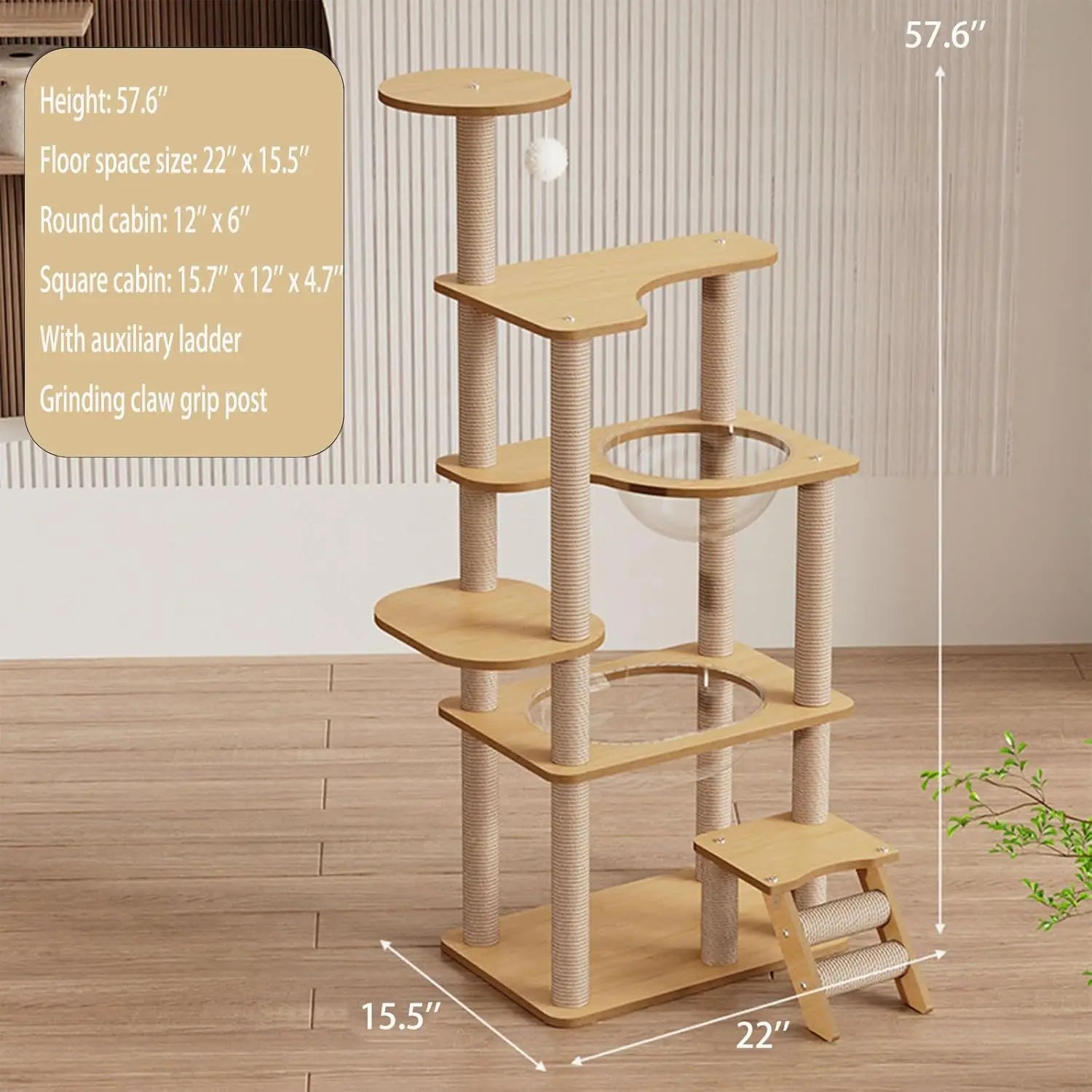 Rascador Multinivel Gris Safepet