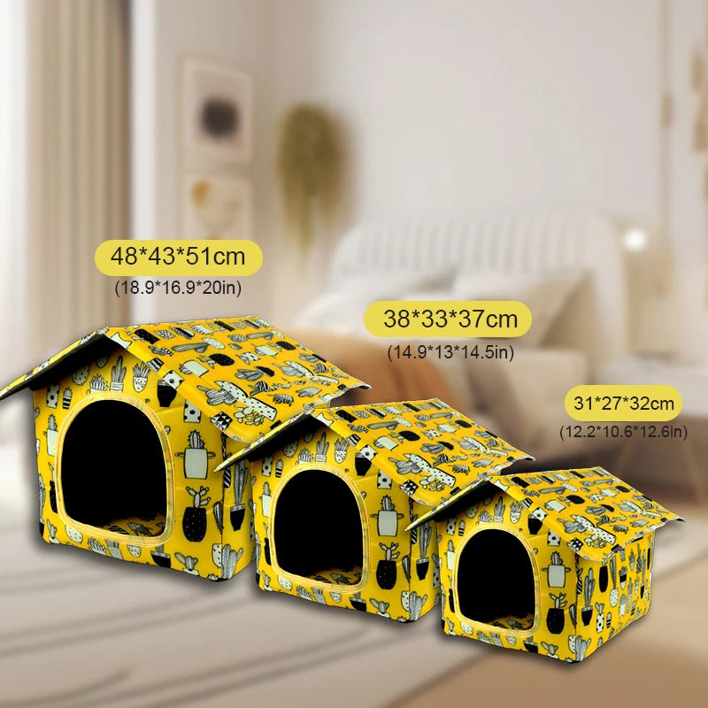 Maison Imperméable Pliable pour Chat