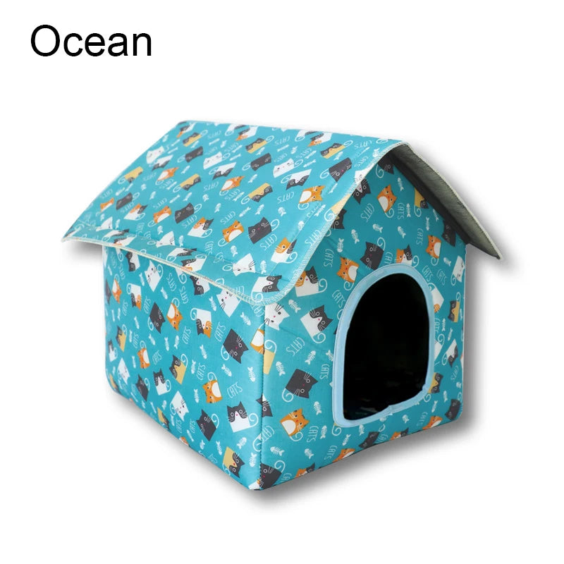Maison Imperméable Pliable pour Chat